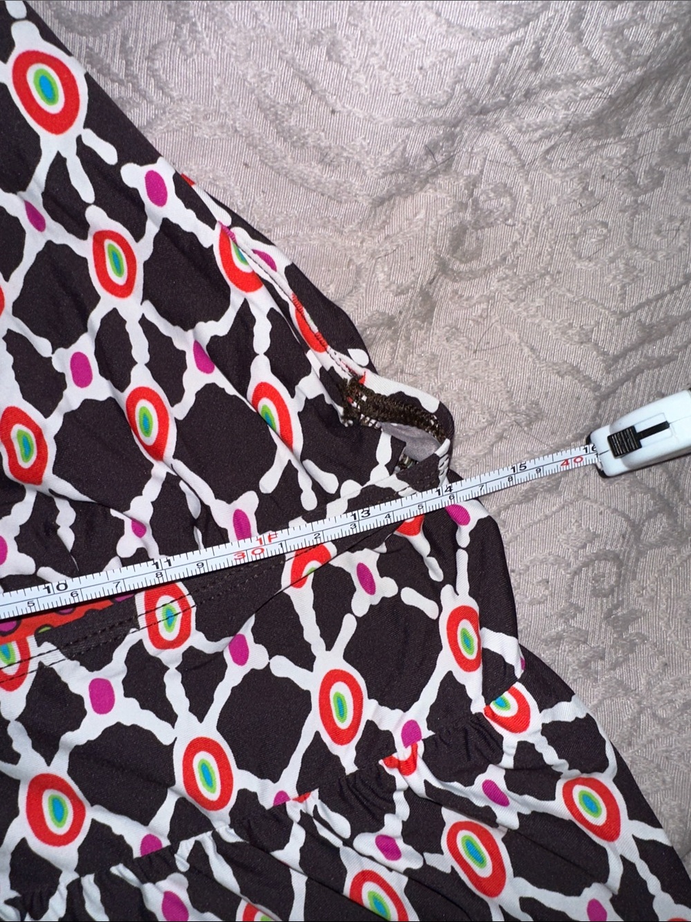 Trina Turk Black Maxi Dress with Bright Multicolor Border - Picture 8 of 8